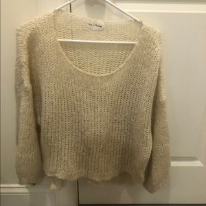 Cream knit sweater